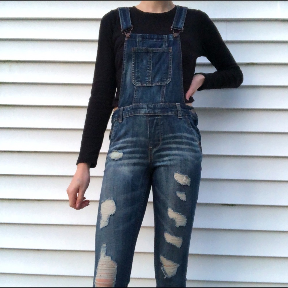 Denim overalls